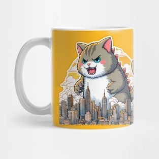 CatZilla Invading a town Mug